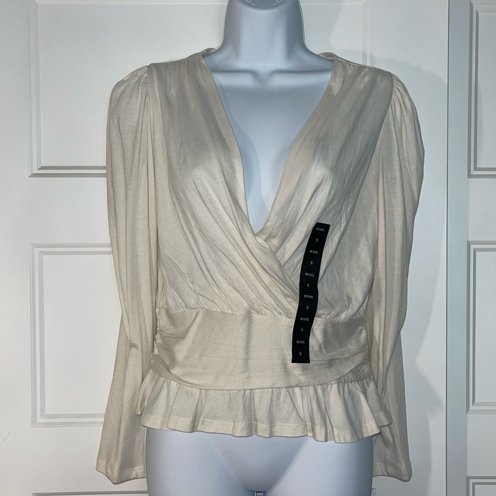 Banana Republic Knit Shirred Detail Blouse